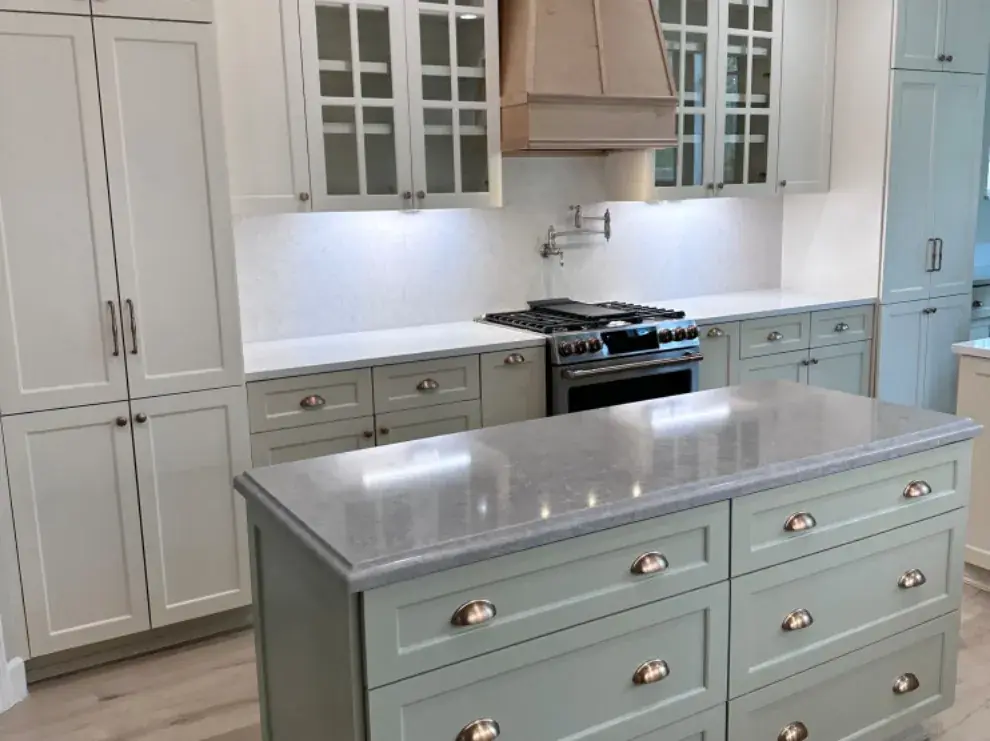 Fully custom kitchen remodel in Missouri City with new layout, updated lighting, and added storage built around one family's routine